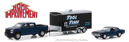 Chevrolet Silverado 2019 &amp; Chevrolet Camaro SS 1969 with Enclosed Car Hauler "Home Improvement"