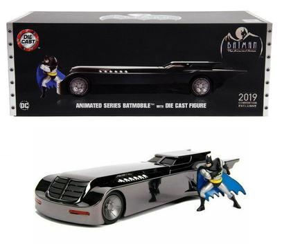 Comic Con Animated Series Batmobile &amp; Batman Figure Chrome
