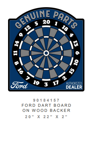 "Ford" Dart Board