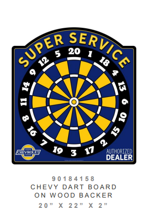 &quot;Chevrolet&quot; Dart Board