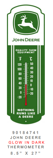 Thermomètre John Deere" (Allume dans le noir)