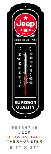 &quot;Jeep&quot; Thermometer (Glow in the Dark)