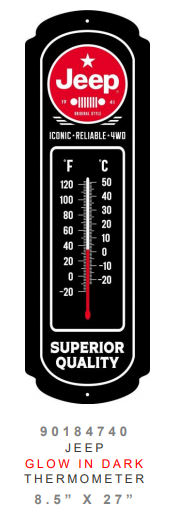 Thermomètre "Jeep" (Allume dans le noir)