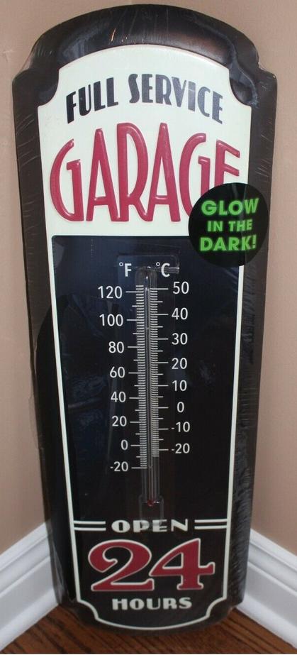 THERMOMÈTRE Garage 24h (ALLUME DANS LE NOIR)