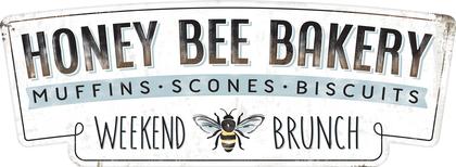 HONEY BEE BAKERY EMBOSSED TIN SIGN