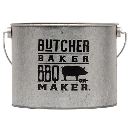 BUTCHER BAKER BBQ MAKER Sceau Galvanisé