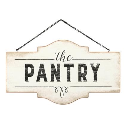 THE PANTRY HANGING WOOD SIGN