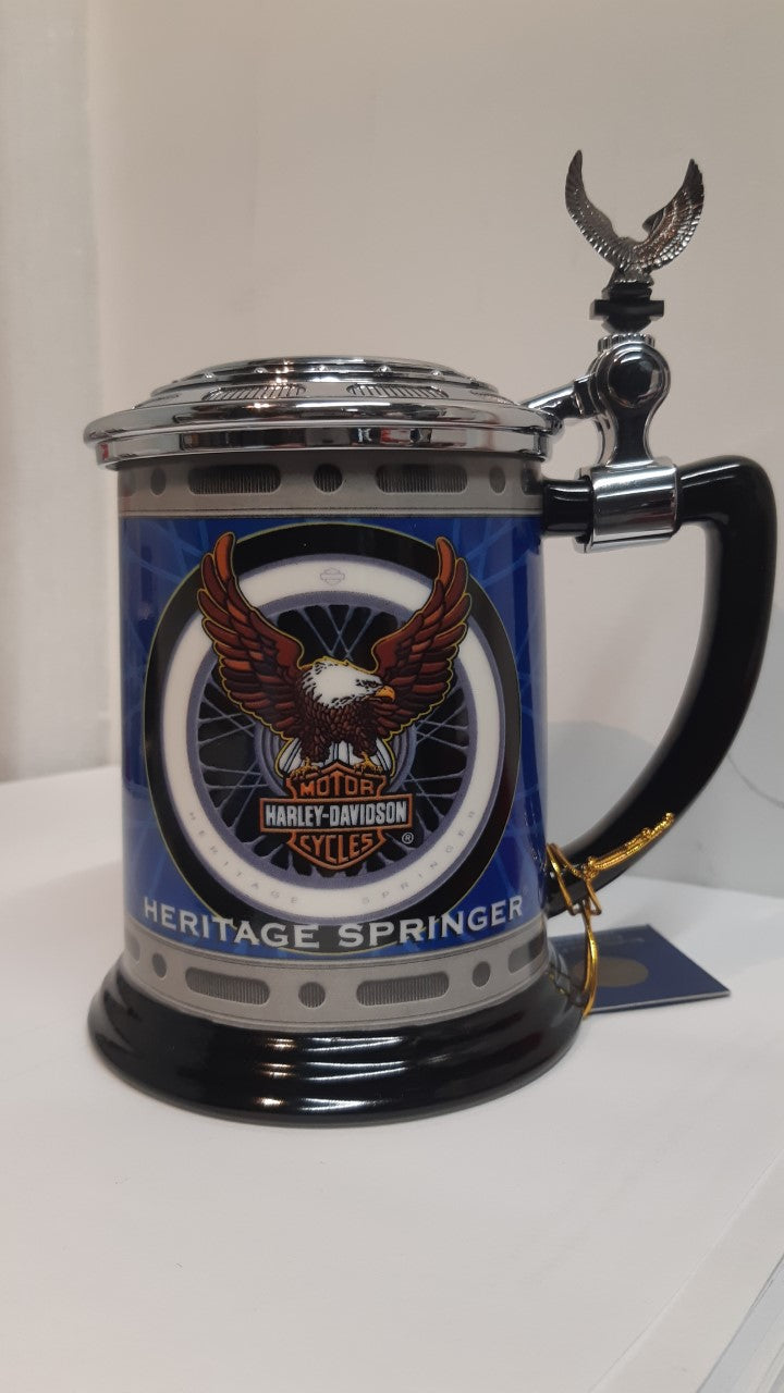 Franklin Mint Harley Davidson Collector Tankard Stein