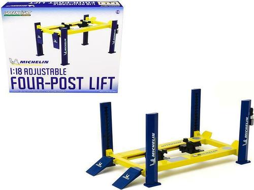 Adjustable Four Post Lift "Michelin Tires"
