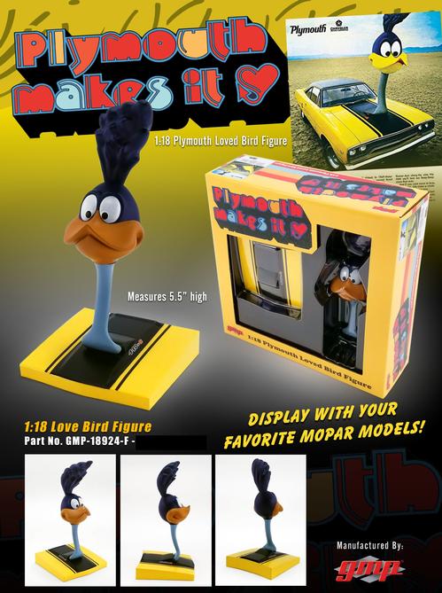 1:18 Plymouth Loved Bird Figurine Road Runner