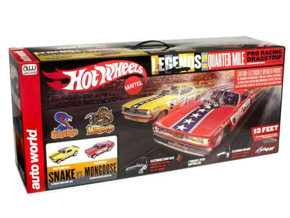 Hot Wheels Snake vs Mongoose Slot Car Drag Set