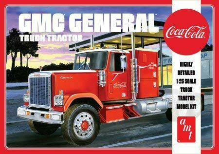 1976 GMC General Semi Tractor Coca-Cola plastic model kit 1/25