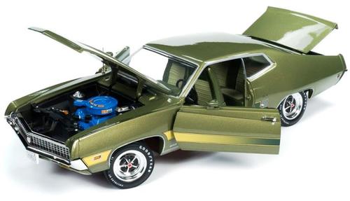 1:18 1970 Ford Torino GT In Calypso Orange With Laser Stripe