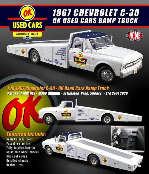Chevrolet C-30 1967 Ramp Truck "OK Used Cars"