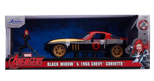Chevrolet Corvette 1963 with Black Widow Figure