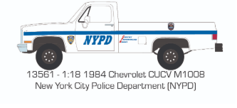 Chevrolet CUCV M1008 1984 &quot;NYPD&quot; Police