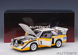 AUDI QUATTRO S1 RALLY MONTE CARLO 1986 H.MIKKOLA/A.HERTZ 