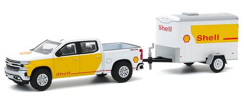2019 Chevrolet Silverado with Aviation Service Cargo Trailer "SHELL" "Hitch and Tow Series 20"