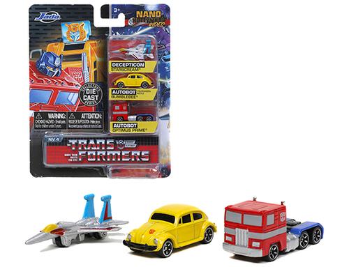 TRANSFORMERS BUMBLEBEE OPTIMUS DECEPTICON HOLLYWOOD RIDES NANO 1.65"