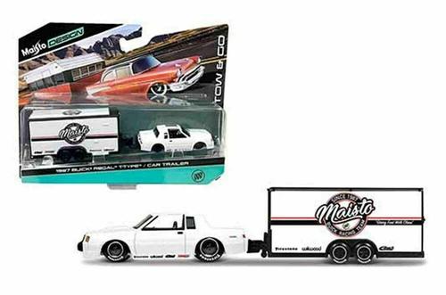 BUICK REGAL T-TYPE 1987 1/64 ENCLOSED TRAILER "TOW &amp; GO"