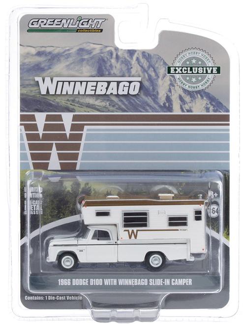 1966 Dodge D-100 Pickup with Winnebago Slide-In Camper