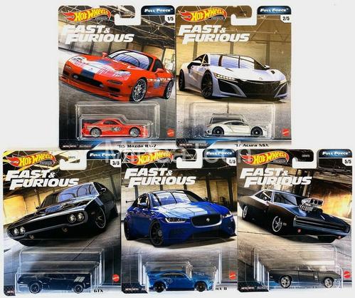 2020 Hot Wheels Fast &amp; Furious Premium Full Force Set of 5 1/64 