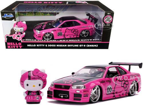 NISSAN SKYLINE GT-R BNR34 2002 &amp; HELLO KITTY Figure