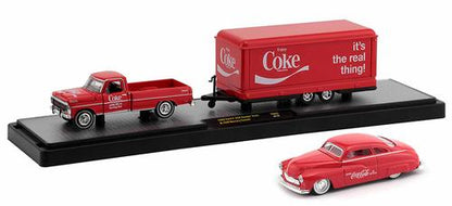 "Coca-Cola" 1969 Ford F-250 Ranger Truck with Trailer and 1949 Mercury Custom