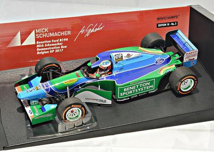 BENETTON FORD B194 MICK SCHUMACHER DEMONSTRATION RUN 2017