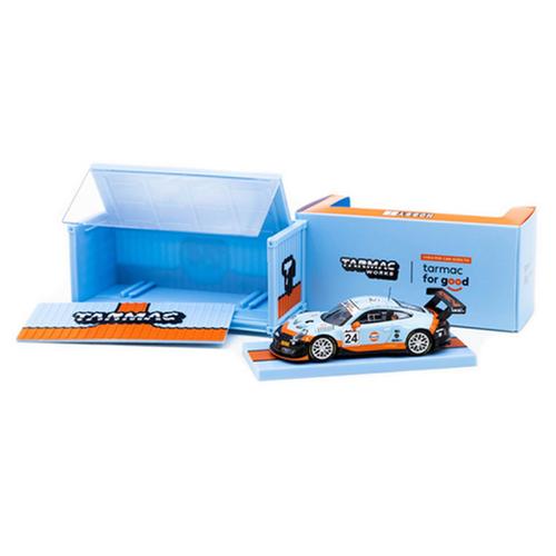 Porsche 911 GT3 R GULF 12h 2018 Goethe Hall Fatien Grogor with Container