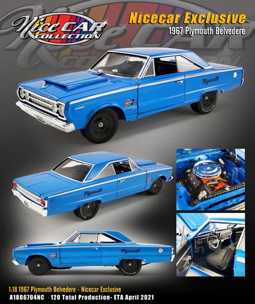 Plymouth Belvedere 1967 "Nice Car Collection - Release 