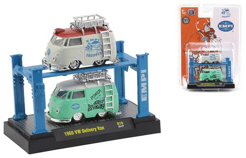 EMPI - 1960 Volkswagen Delivery Van in Cream PMS Cool Gray and in Meadowmist Green with Auto-Lift