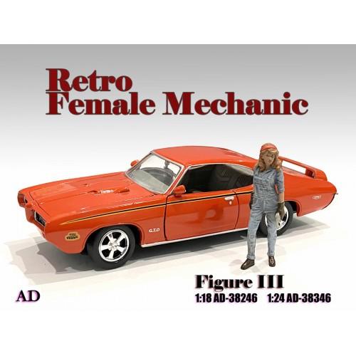 Figurine 1:18 Retro Female Mechanic - III