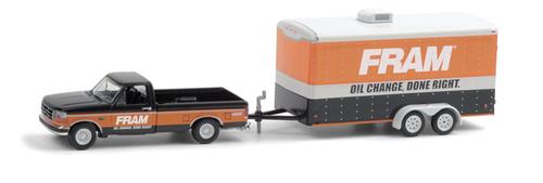 1994 Ford F-150 XLT with FRAM Oil Filters Enclosed Car Hauler "Hitch &amp; Tow Series 21"