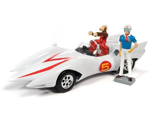 Speed Racer Mach 5 w/Chim-Chim and Speed Racer Figures 