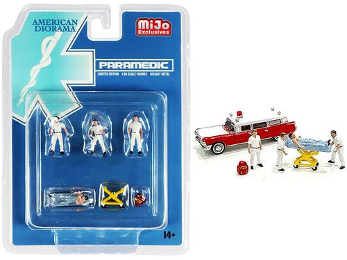 1/64 American Diorama PARAMEDIC Figures Set of 6
