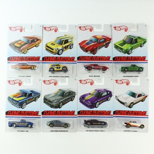 Hot Wheels 2021 Flying Customs Case A SET OF 8 (Case B) 1/64