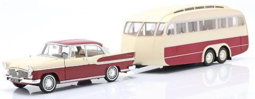 Simca Verdette Chambord 1958 &amp; Caravane Henon