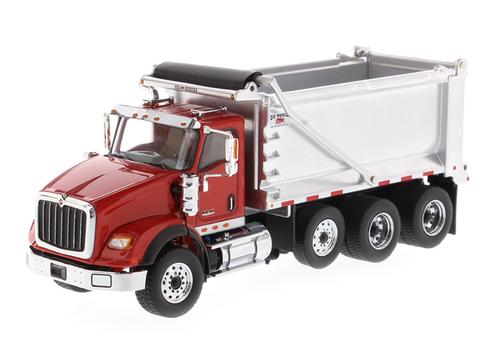 International HX260 Tandem Dump Truck with Pusher Axle
