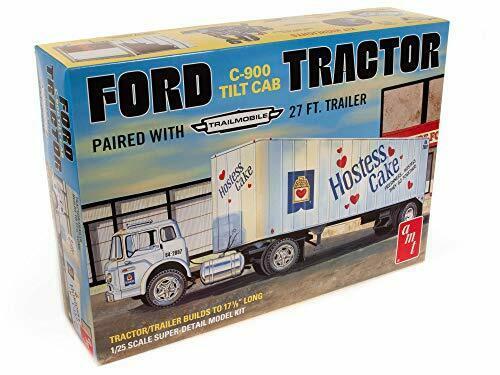 Ford C-900 Tilt Cab Tractor Truck Trailer &quot;Hostess Steak&quot; *À Coller*