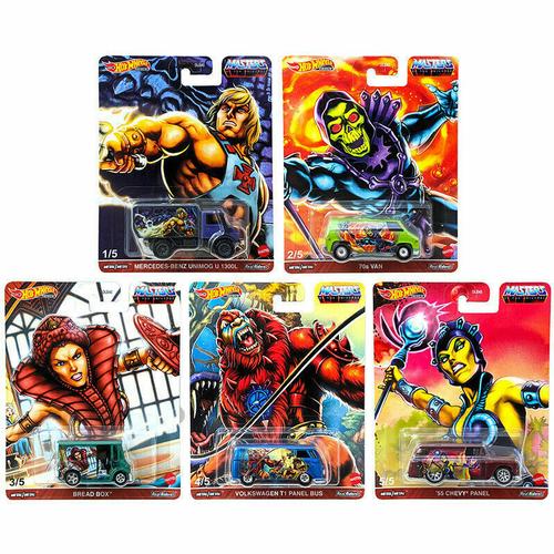 2021 HOT WHEELS 1:64 POP CULTURE MASTERS OF THE UNIVERSE SET OF 5