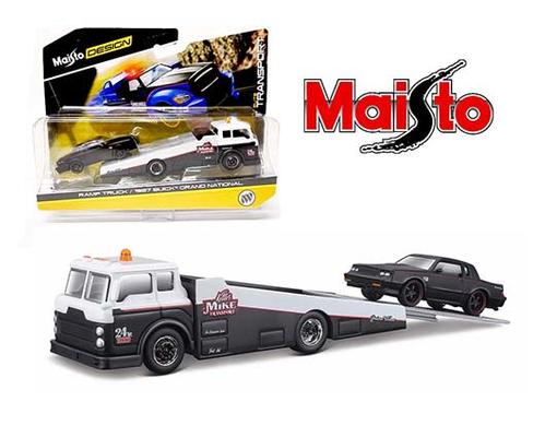 Maisto 1:64 Elite Transport Ramp Truck With 1987 Buick Grand National