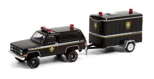 New York Police Department - 1990 Chevrolet K5 Blazer Utica with Small Cargo Trailer