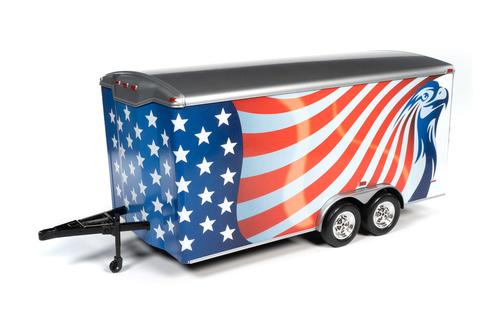 FOUR WHEEL ENCLOSED TRAILER REMORQUE FERMÉ