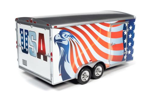 FOUR WHEEL ENCLOSED TRAILER REMORQUE FERMÉ