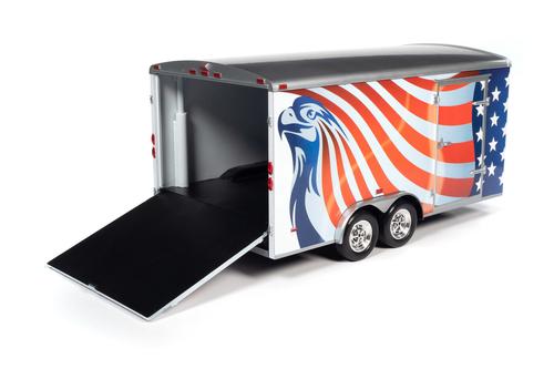 FOUR WHEEL ENCLOSED TRAILER REMORQUE FERMÉ