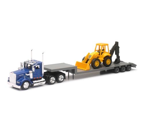 Kenworth W900 – Lowboy de construction 1/43