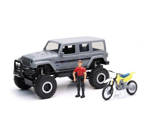 Jeep Wrangler with Dirt Bike (Set) Plastique