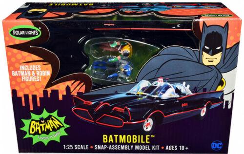 Snap Model Kit 1966 Batmobile with Batman and Robin Figurines Batman
