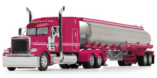 J. Cool, Inc. - Peterbilt 379 with 63" Mid-Roof Sleeper and Heil Fuel Tank Trailer